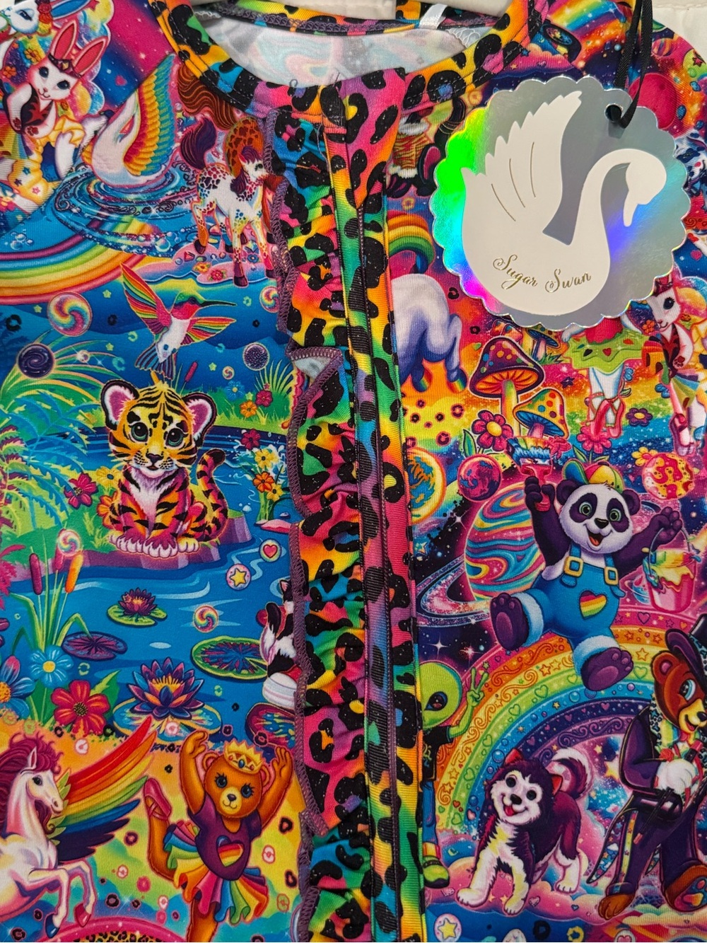 Sugar Swan Lisa Frank Zippy